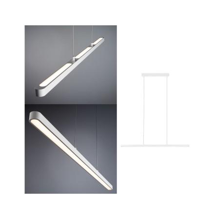 Suspensii - Suspensie LED Lento, 2700K, 42W, alb, cu flux luminos variabil
