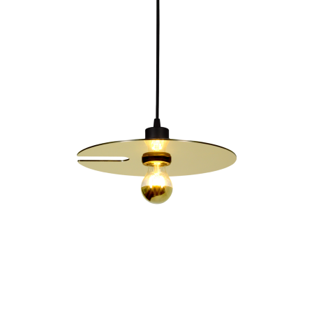 Suspensii - Suspensie MIRRO 1.0, E27, 2.5m, negru mat-auriu