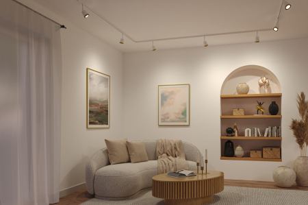 Spot Urail Cover individual, metal, GU10  max. 10W  230V Alb Signal-Auriu mat [3]