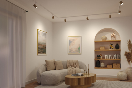 Spot Urail Luxe GU10, max. 10W, plastic, 230V, auriu mat-alb Signal [3]