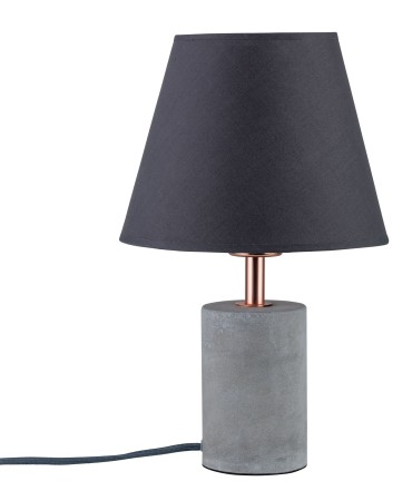 Veioze - Veioză Neordic Tem max.1x20W E27 gri/cuprur 230V textil/beton/metal