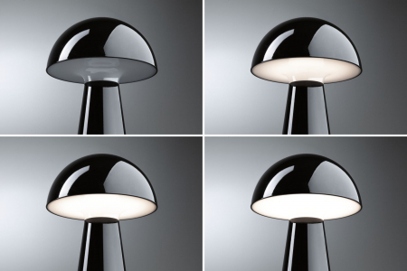 Veioză cu acumulatori Onzo, IP44, 2700K, negru, cu flux luminos variabil în 3 pași [6]