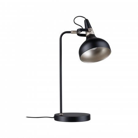 Living - Veioză Juna, E14, max. 20W, șampanie, negru mat-metal