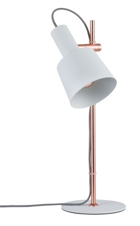 Veioze - Veioza Neordic Haldar max.1x20W E14 alb/cupru mat 230V metal