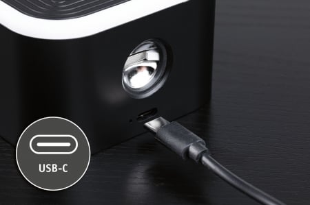 Veioză portabilă Varia,  White Switch, 250lm / 60lm, 1,6 / 0,4W negru [13]