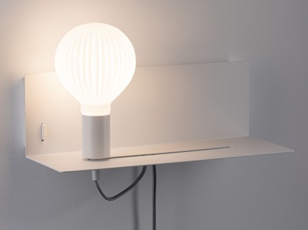 Aplice - Wall luminaire Devara USB C   E27   230V max. 40W dimmable Matt white