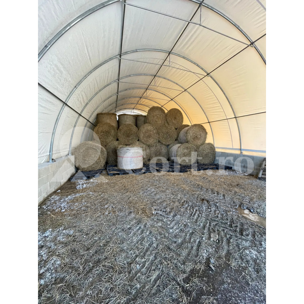 Cort depozitare tip tunel 9 × 12 m utilaje echipamente [4]