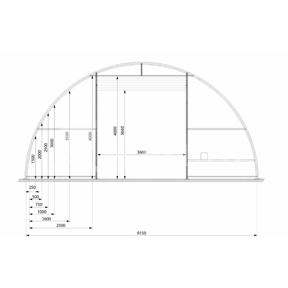 Cort depozitare tip tunel 9 × 12 m utilaje echipamente [7]