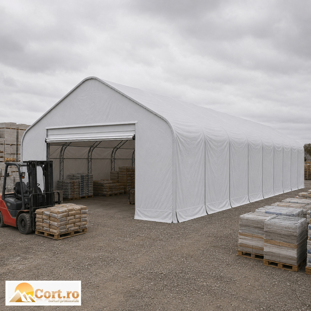 Cort pentru materiale de construcții 10 x 24 m | 244 m² [3]
