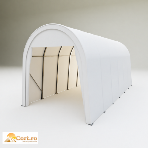 Cort Garaj - Cort 4 x 9 m – garaj pentru vehicule și utilaje mici