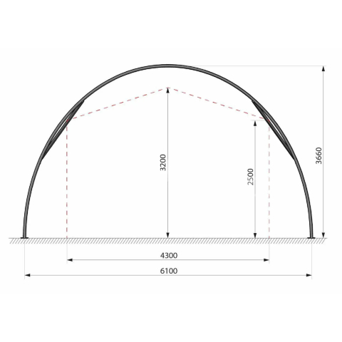 Cort depozitare tip tunel 6 × 11 m utilaje echipamente [2]