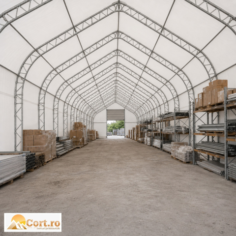 Cort logistic industrial 8 x 30 m – flux logistic și stocuri [4]