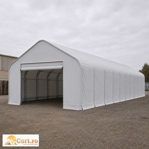 Corturi Industriale - Cort logistic industrial 9 x 24 m – flux logistic și stocuri
