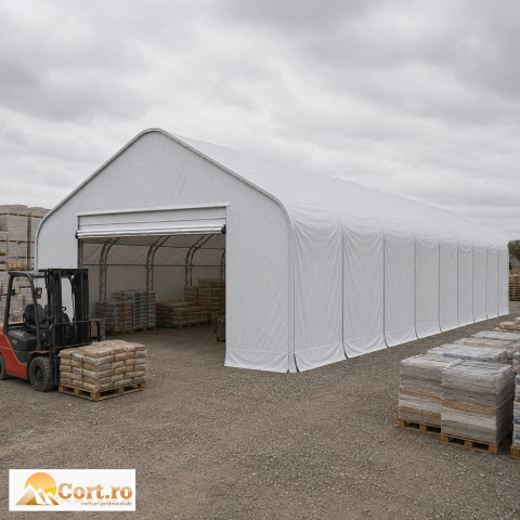 Cort pentru materiale de construcții 10 x 24 m | 244 m² [2]