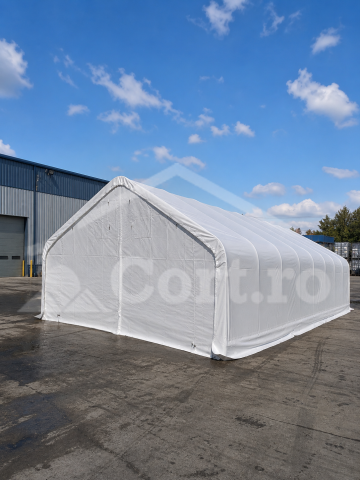 Cort depozitare tip hală 6.1 x 7.6 x 3.66 m exterior, prelata PVC 750 g/mp [2]