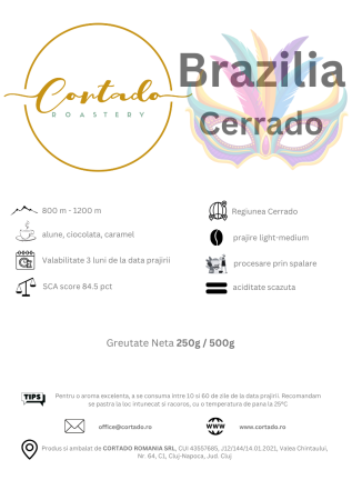 Cafea proaspat prajita - Brazilia Cerrado