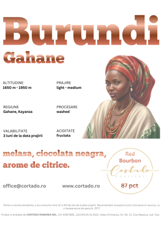 Cafea proaspat prajita - Burundi Gahane
