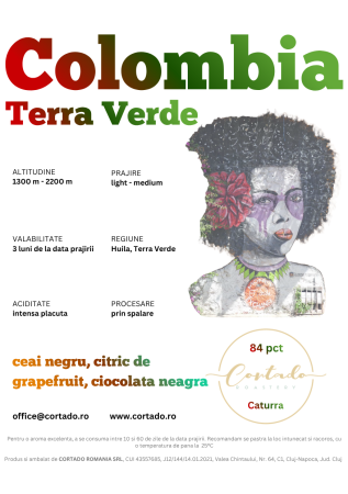 Cafea proaspat prajita - Colombia Terra Verde