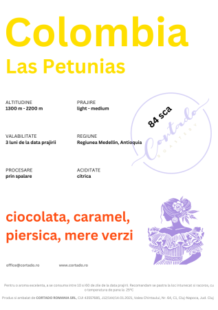 Cafea proaspat prajita - Columbia Las Petunias