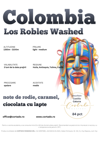 Cafea proaspat prajita - Columbia Los Robles
