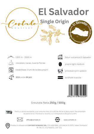 Cafea proaspat prajita - El Salvador SHG