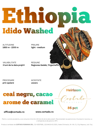 Cafea proaspat prajita - Ethiopia Idido Washed