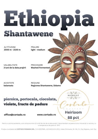 Cafea proaspat prajita - Etiopia Shantawene
