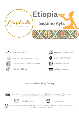 Cafea proaspat prajita - Etiopia Sidamo Ayla