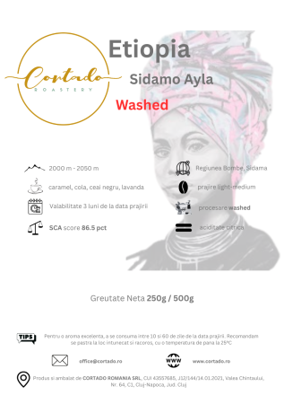 Cafea proaspat prajita - Etiopia Sidamo Ayla