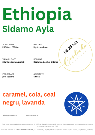 Cafea proaspat prajita - Etiopia Sidamo Ayla
