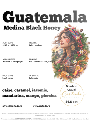 Cafea proaspat prajita - Guatemala Medina Black Honey