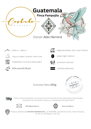 Cafea proaspat prajita - Guatemala Pampojila