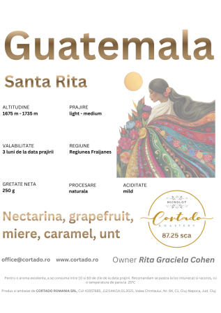 Cafea proaspat prajita - Guatemala Santa Rita