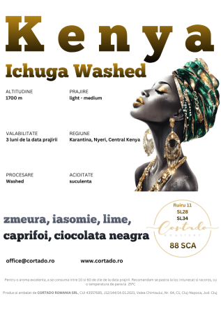 Cafea proaspat prajita - Kenya Ichuga Washed