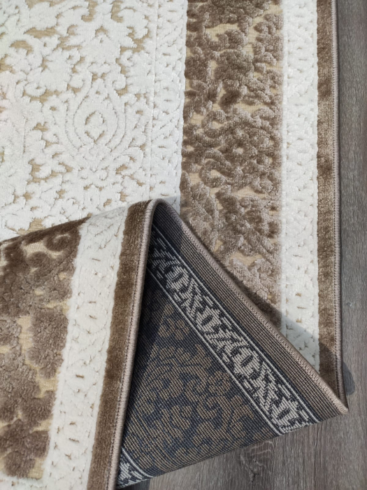 Covor 18C46, 80 x 150, Maro/Crem Relief Gelatto, e3226/a3/gl [3]