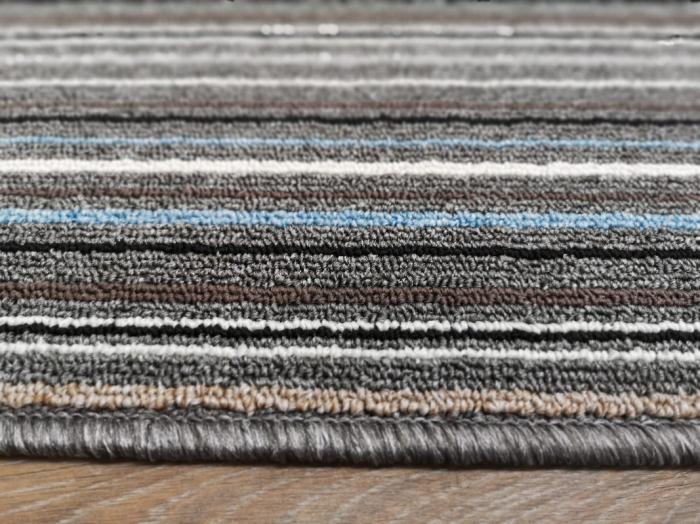 Covor Antiderapant Areti 80 x 150 Gri Inchis - Albastru Deschis [2]