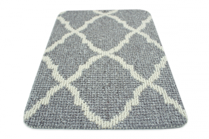 Covor Antiderapant Cardiff 100 x 150 Gri Deschis-Alb [4]