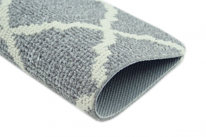 Covor Antiderapant Cardiff 100 x 150 Gri Deschis-Alb [3]
