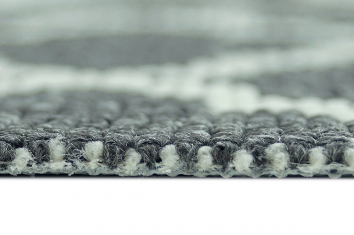 Covor Antiderapant Cardiff 100 x 150 Gri Inchis-Alb [4]