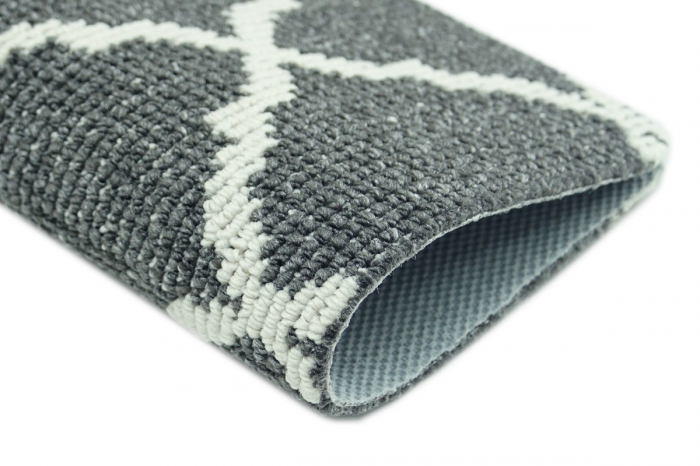 Covor Antiderapant Cardiff 100 x 150 Gri Inchis-Alb [5]