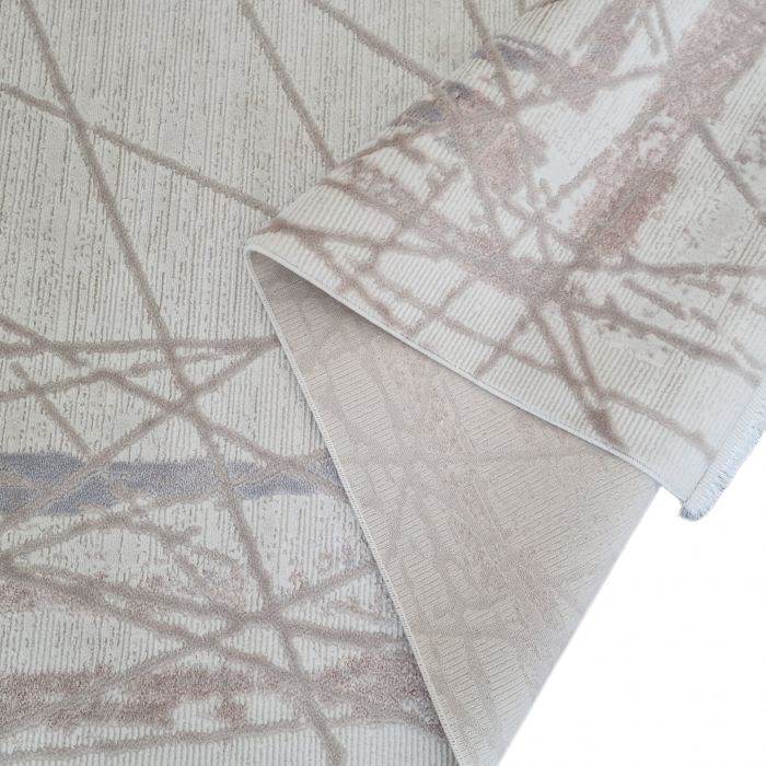 Covor antiderapant modern Bonny , 00103, 200 x 290 cm, Crem Ivory, Grosime 5mm [2]