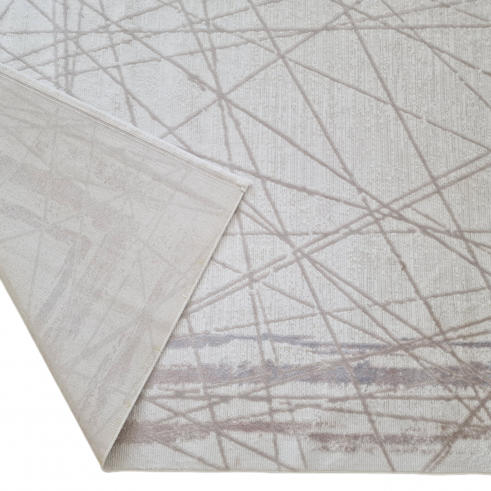 Covor antiderapant modern Bonny , 00103, 200 x 290 cm, Crem Ivory, Grosime 5mm [3]
