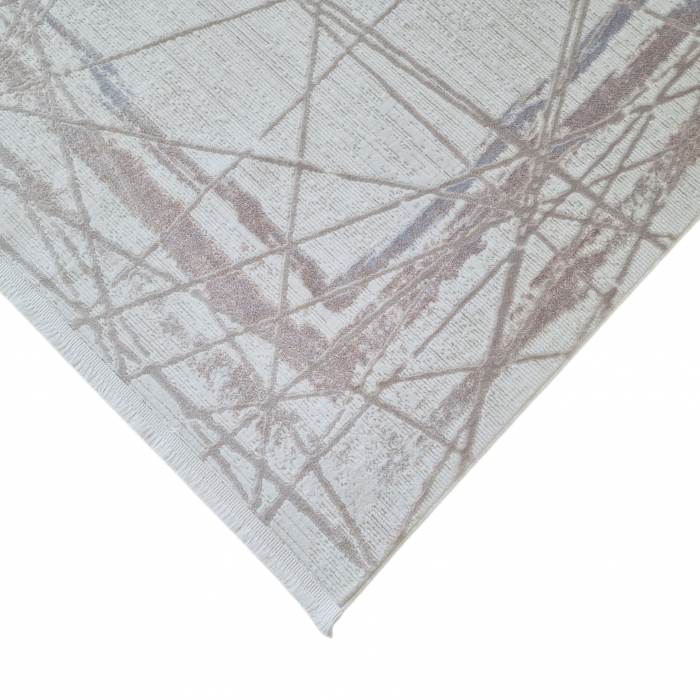 Covor antiderapant modern Bonny , 00103, 200 x 290 cm, Crem Ivory, Grosime 5mm [5]