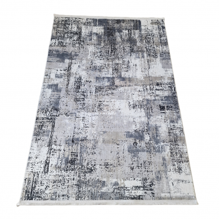 Covor antiderapant modern Myra, 00088, 120 x 180 cm, Gri Inchis Bej, Grosime 5mm [3]