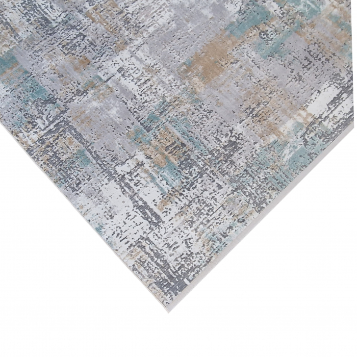 Covor antiderapant modern Myra, 00088, 120 x 180 cm, Gri Verde Aqua, Grosime 5mm [3]