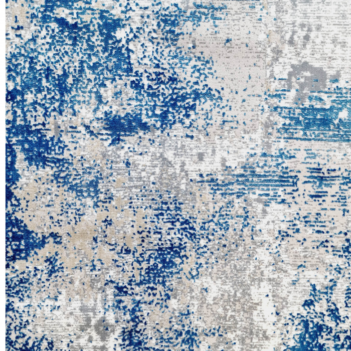 Covor antiderapant modern ,Truva 00054, 120 x 180 cm, Gri Albastru, Grosime 5mm [4]