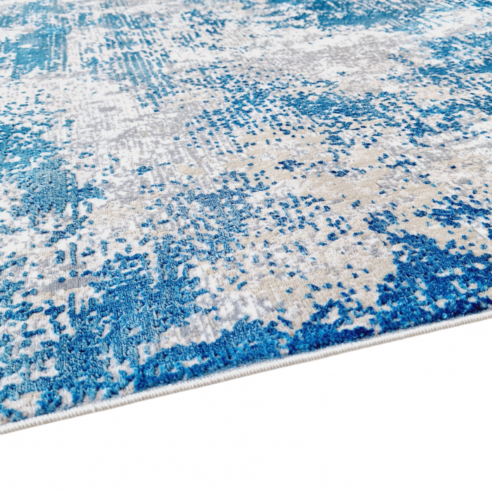 Covor antiderapant modern ,Truva 00054, 120 x 180 cm, Gri Albastru, Grosime 5mm [3]