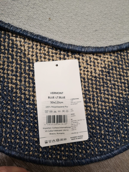 Covor Antiderapant Vermont 50 x 120 Albastru-Albastru Deschis [2]