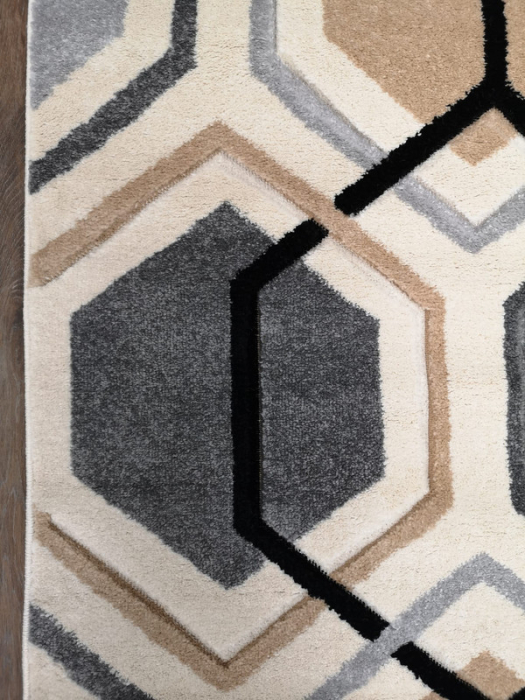 Covor Carvino, 100 x 200 Crem/Gri Deschis 1832A [2]