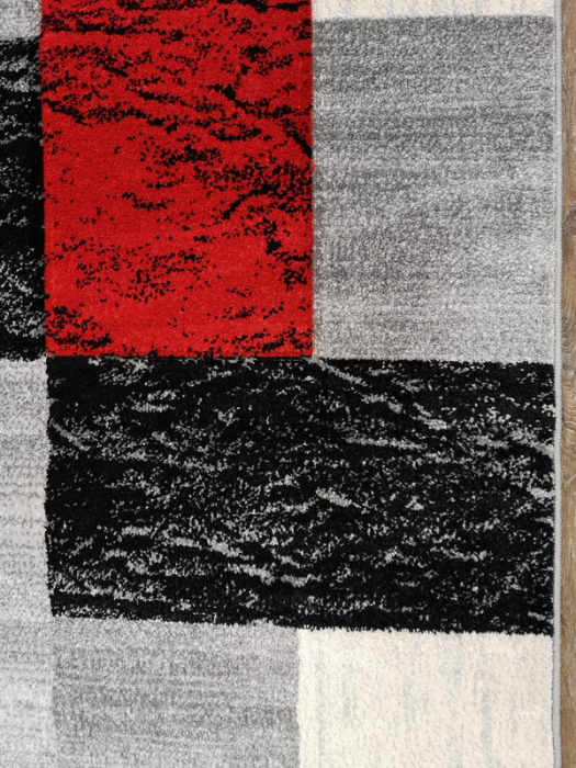 Traversa Carvino, 80 x 150 Gri Deschis/Negru 1835A [4]